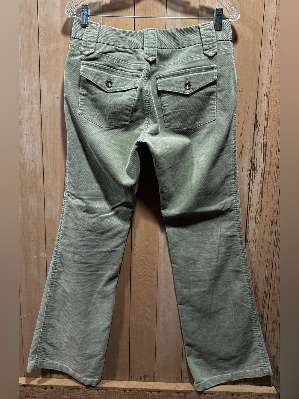GAP Olive Green Corduroy Flare Pants EUVC
